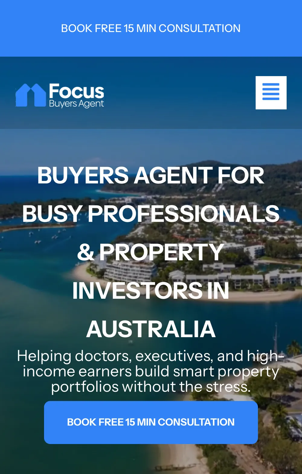 Focus Buyers Agent website screenshot